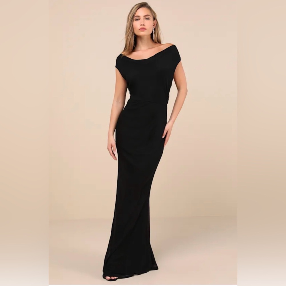 Lulu's Black Formal Maxi Dress